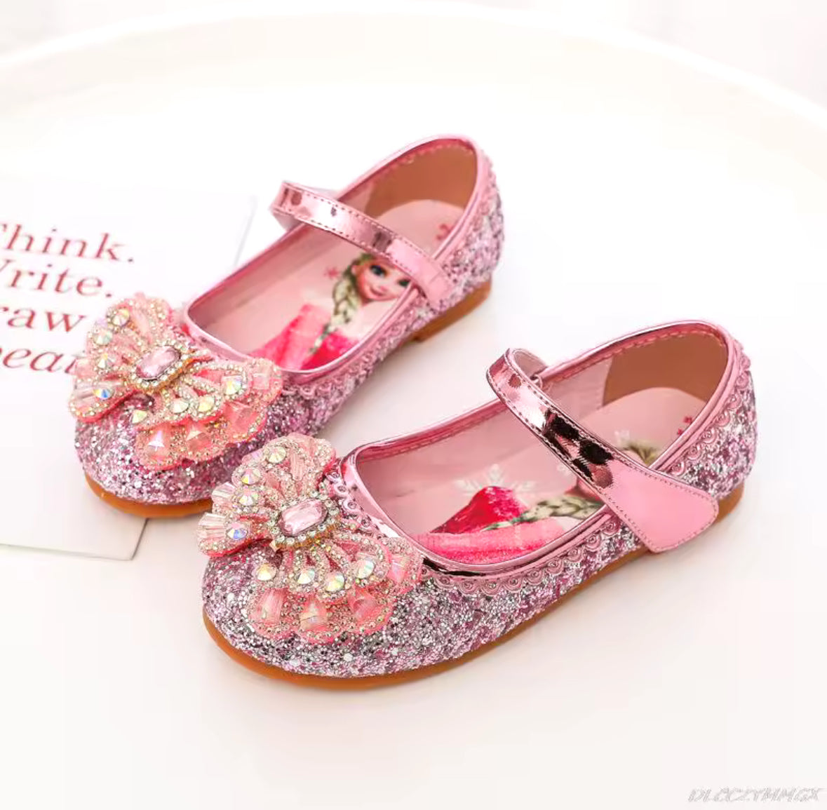 Elsa Pink Glitter Girls Shoes - 2 Designs