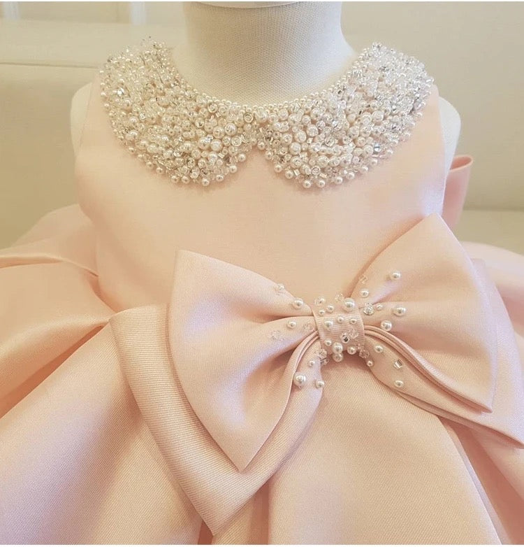REDUCED Amelie - Girls Pink Christening/Flower Girl 80cm 6-12 Months & 90cm Age 12-18 Months (Reduced) £40