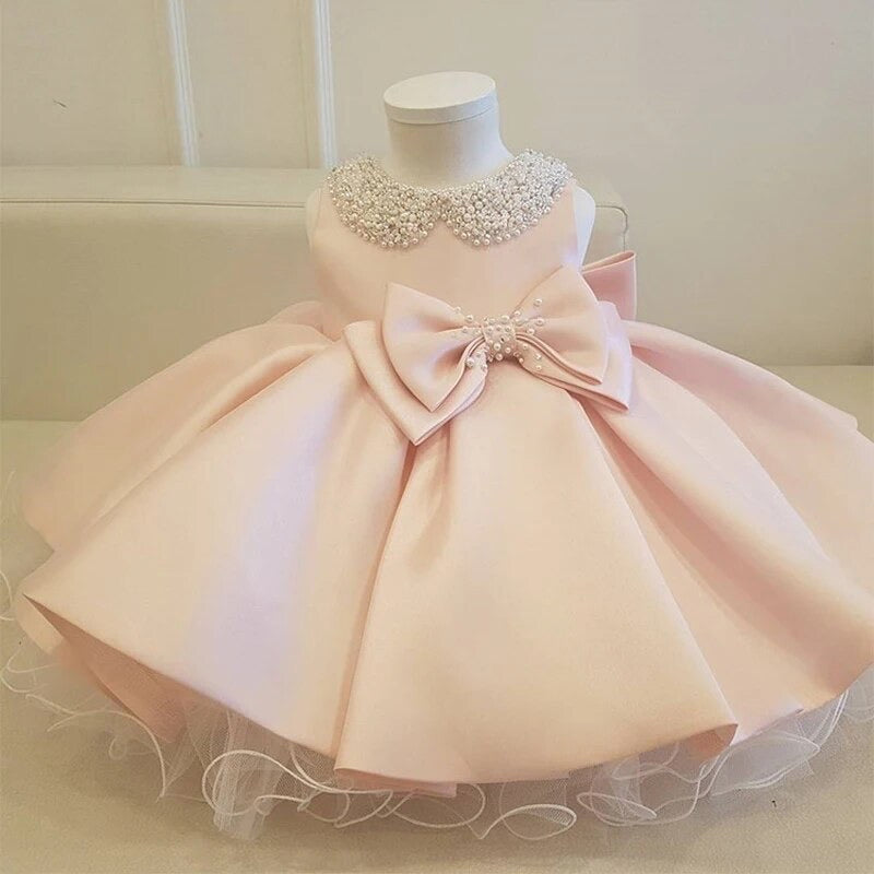 REDUCED Amelie - Girls Pink Christening/Flower Girl 80cm 6-12 Months & 90cm Age 12-18 Months (Reduced) £40