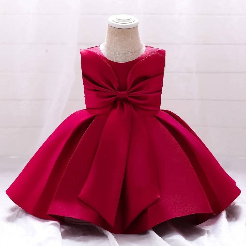 Azia - Girls Satin Polyester Dress - 4 Colours