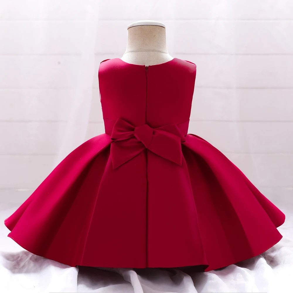 Azia - Girls Satin Polyester Dress - 4 Colours