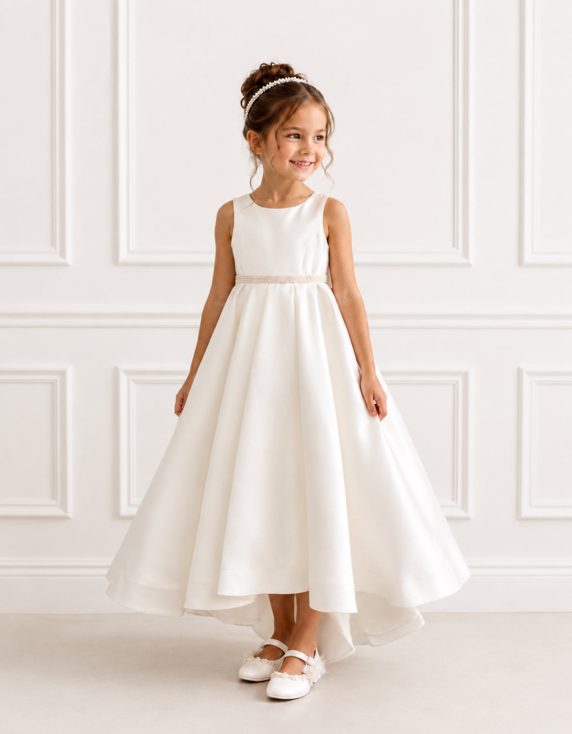 white childrens bridesmaid dresses uk Sophie - Hand Made to Order Navy Convertible Off The