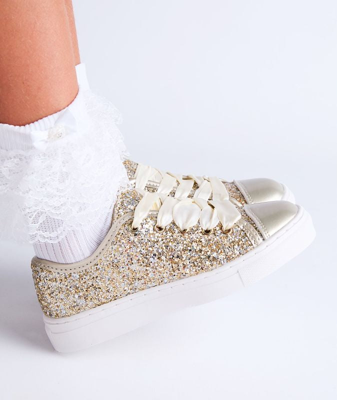 Girls Glitter Trainers