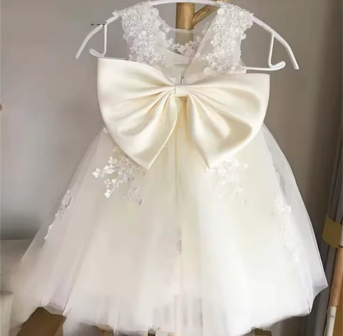 Ivory & Lace Flower Girl Dress