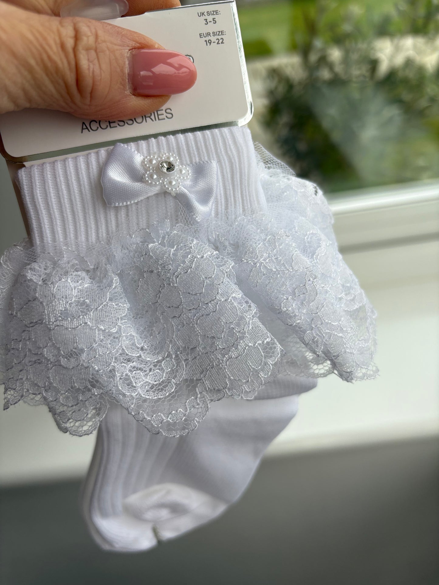 Girls Lace Christening/Special Occasion Socks
