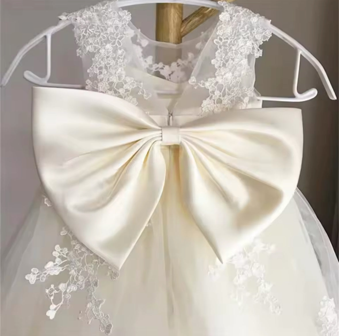 Ivory & Lace Flower Girl Dress