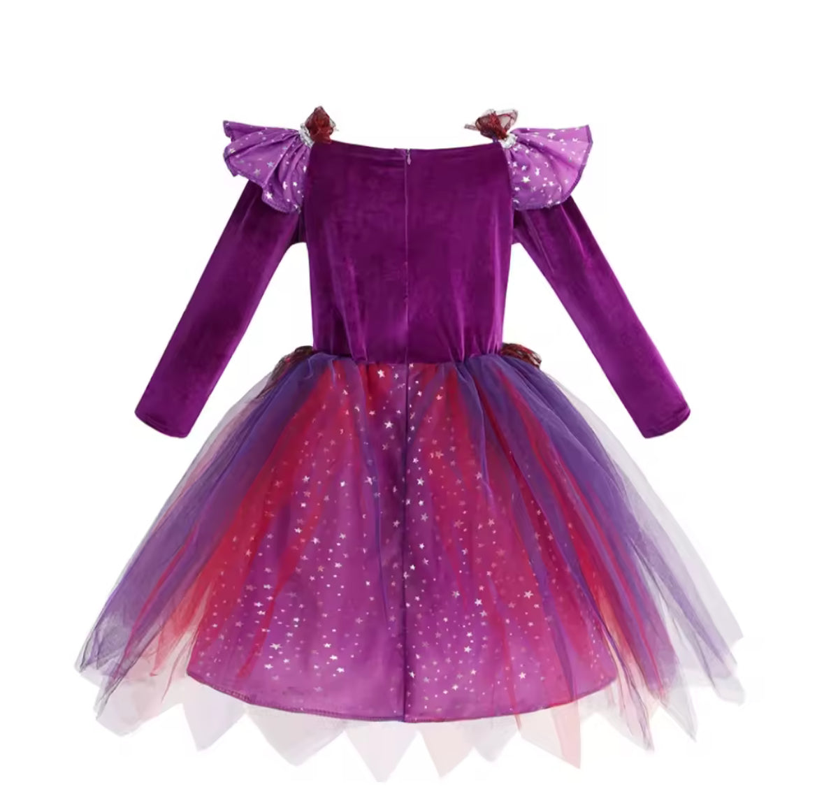 Girls Purple Halloween Witch Costume