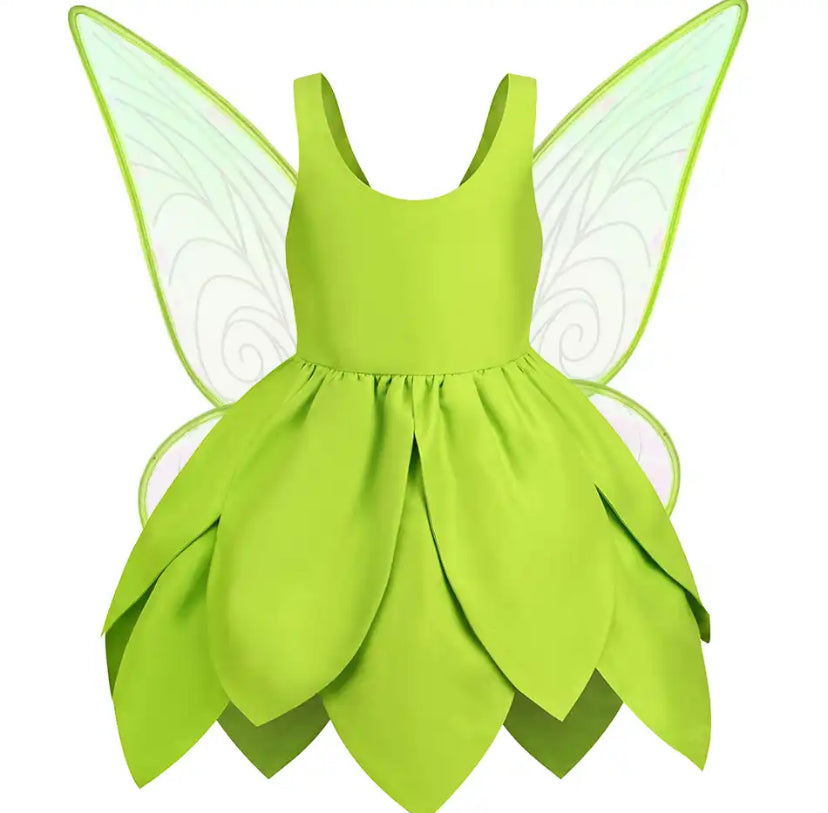 Baby Girls Tinkerbell Dress and Wings