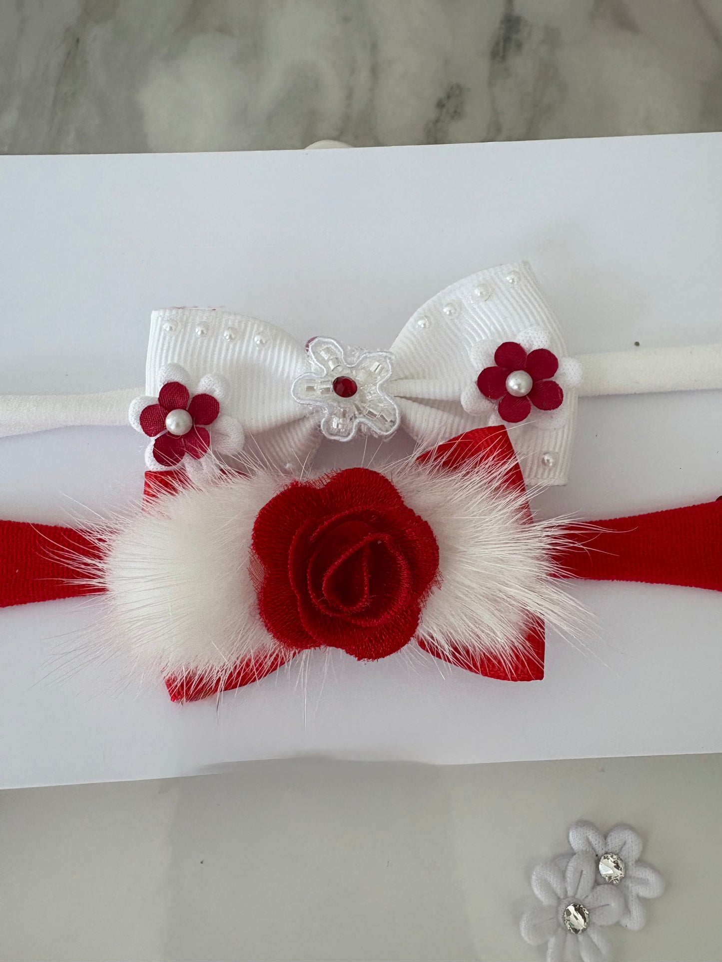 Set 2 Handmade Baby Headband | Cake Smash | Photo Shoot | Newborn Gift |Toddler Hairbands | Baby Shower |