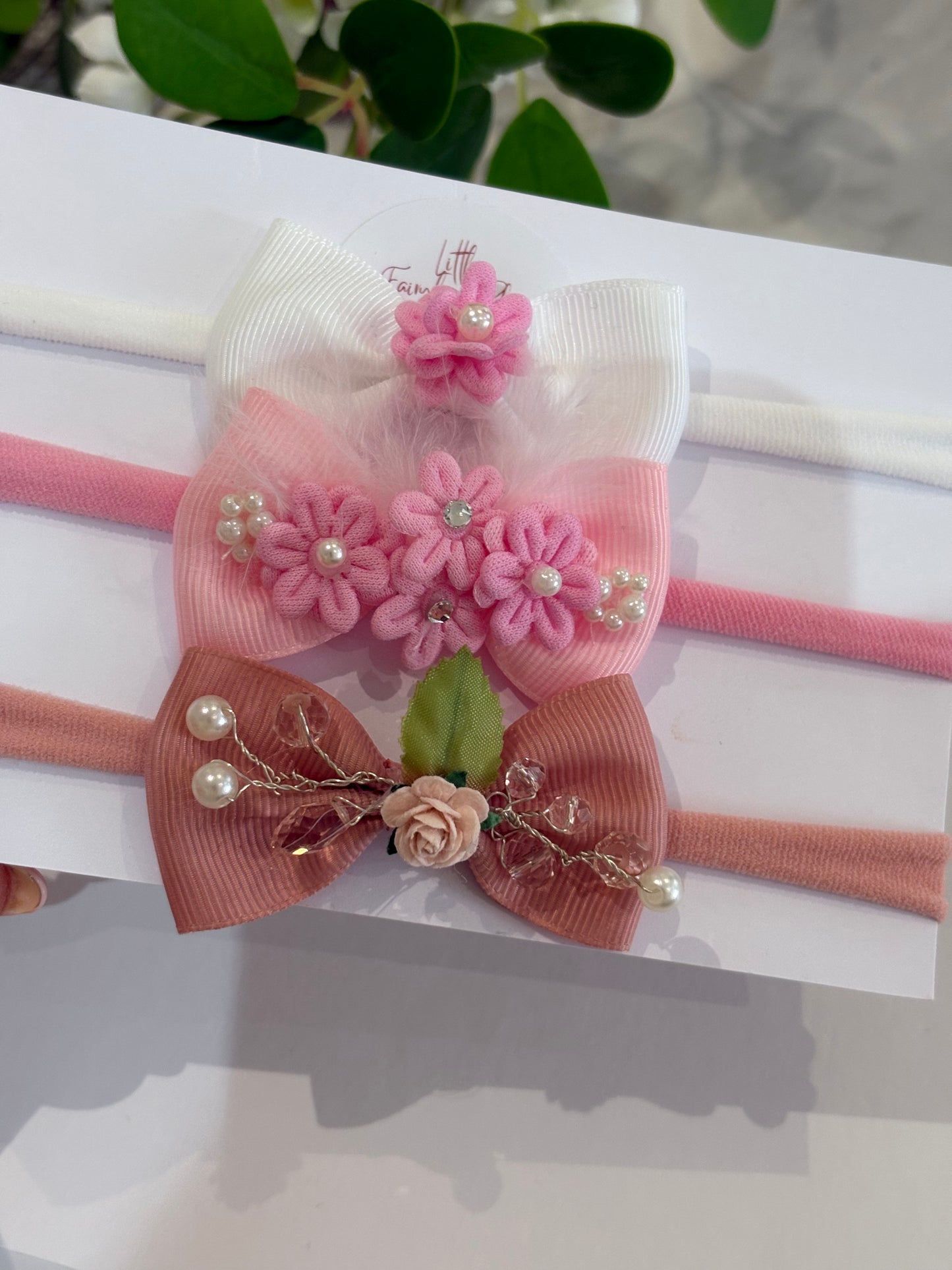 Set 3 Baby Girl Hairbands