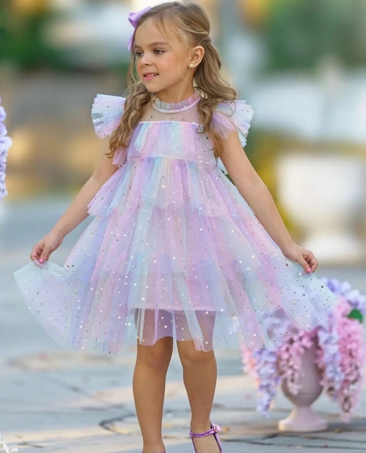 Pink rainbow dress hotsell