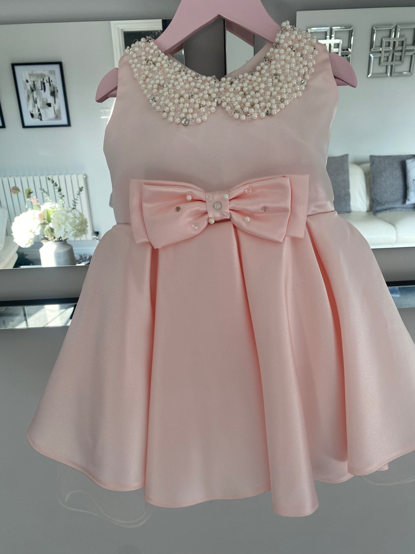 REDUCED Amelie - Girls Pink Christening/Flower Girl 80cm 6-12 Months & 90cm Age 12-18 Months (Reduced) £40