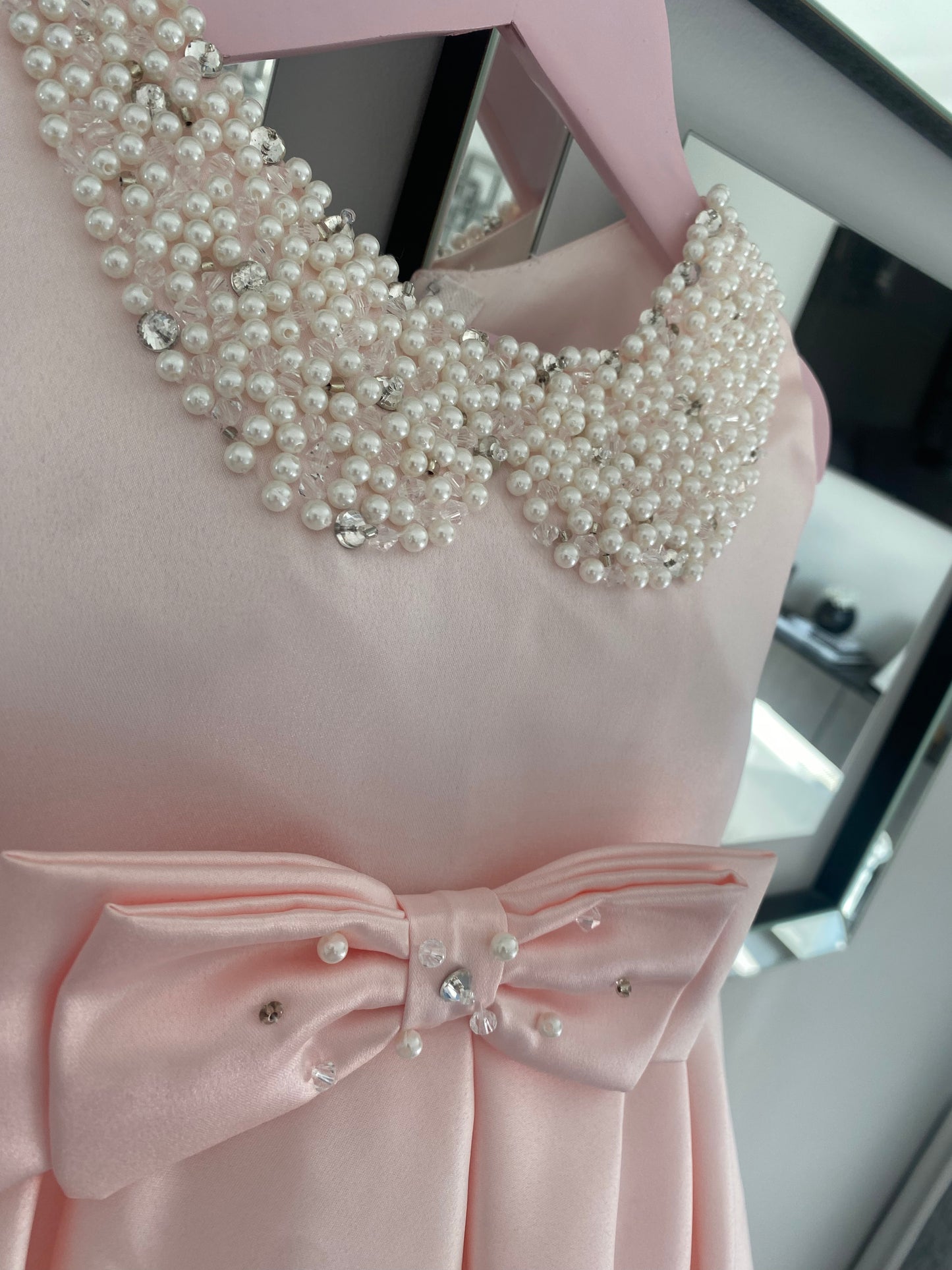 REDUCED Amelie - Girls Pink Christening/Flower Girl 80cm 6-12 Months & 90cm Age 12-18 Months (Reduced) £40