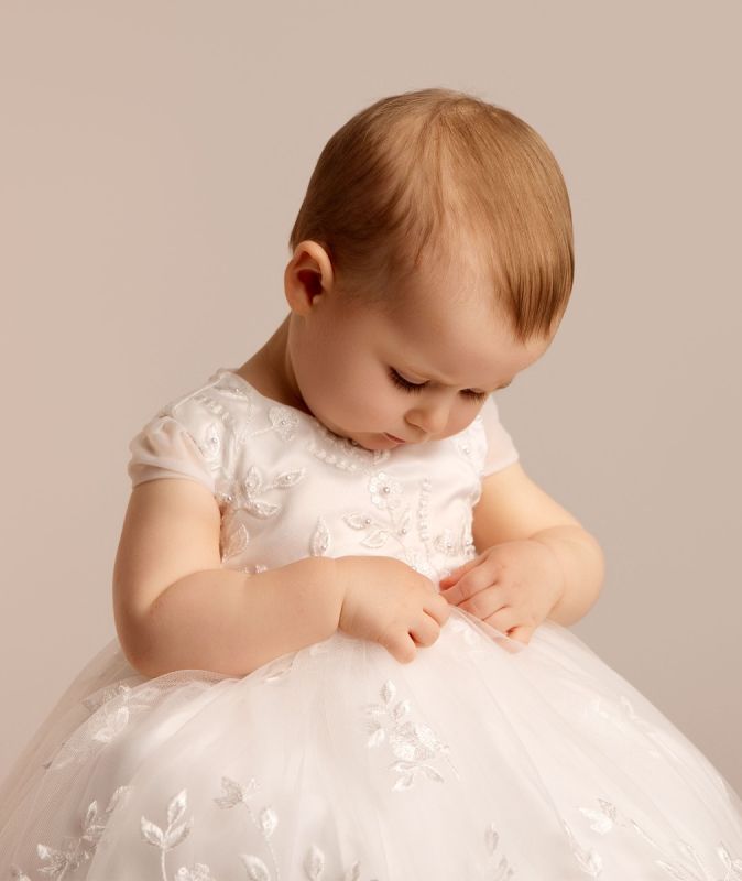 Luella - Traditional Embroidered Christening Gown