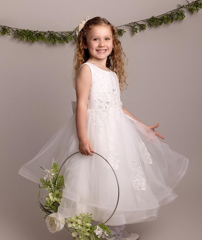 Ivory Flower Girl Dress
