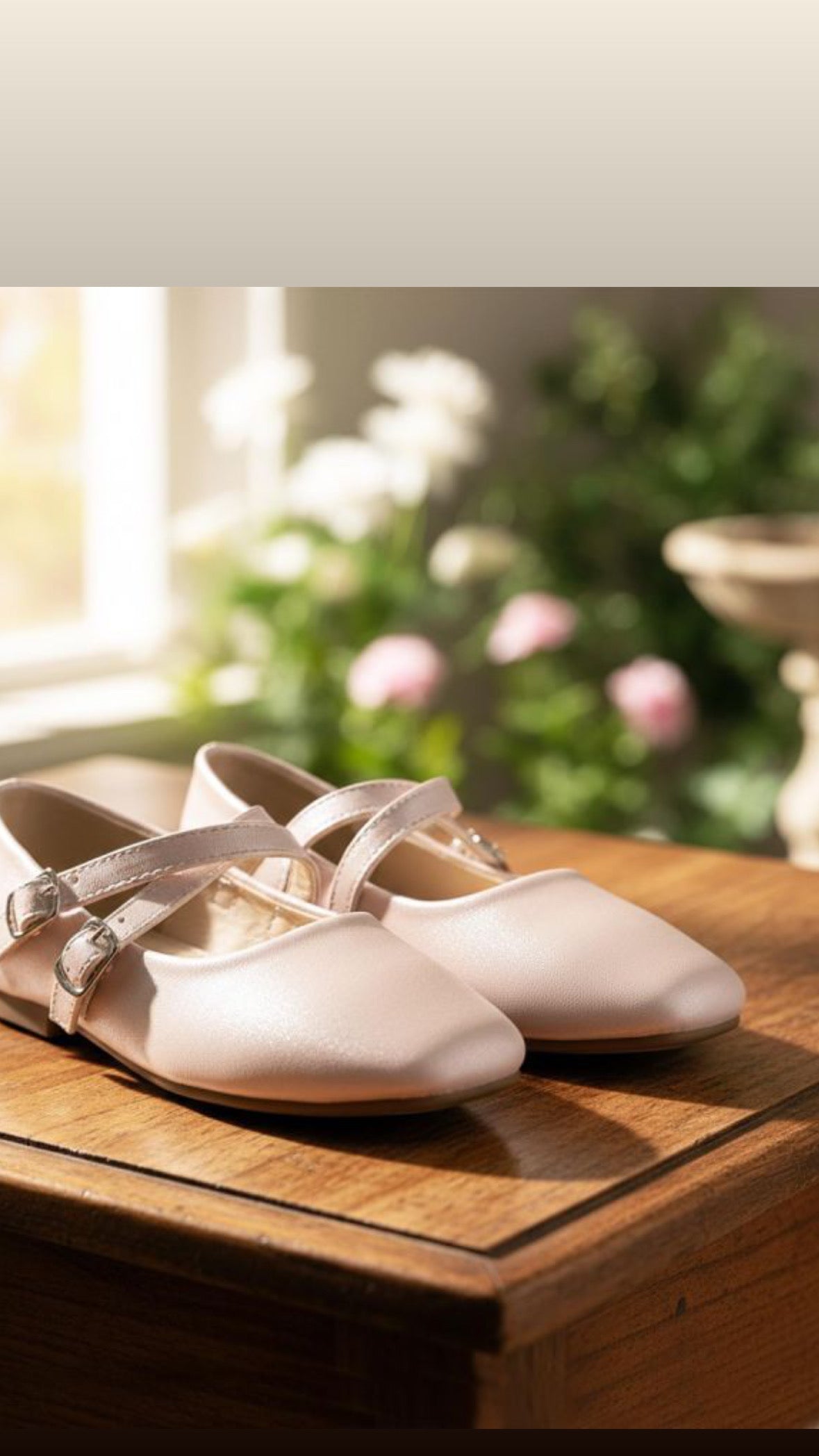 Girls Mary Jane Shoes – Classic Double Strap Flower Girl & Formal Shoes White or Pink