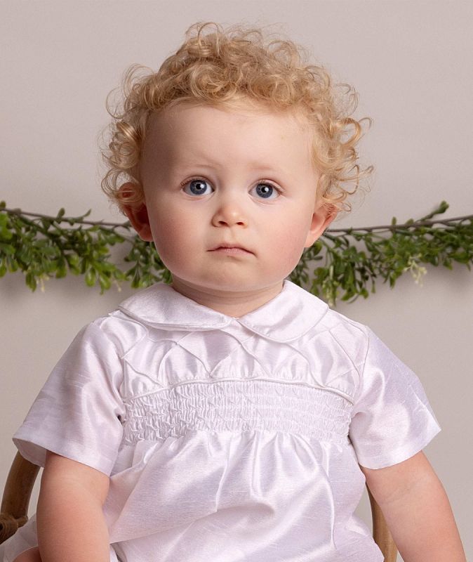 Baby Boys Christening Romper Outfit