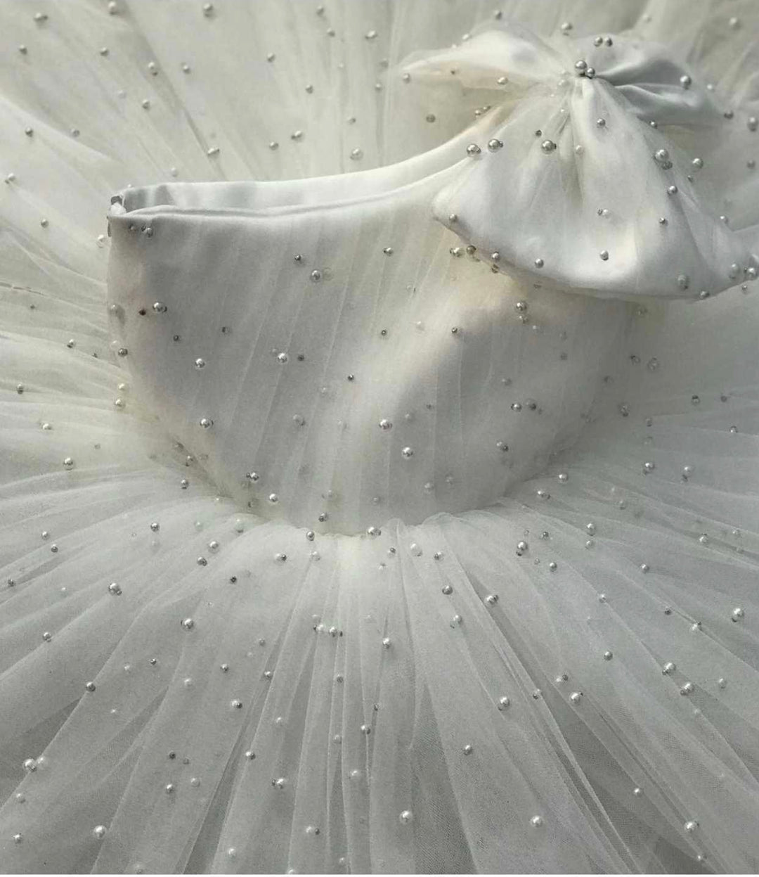 Bella Girls Pearl Accent Christening/Flower Girl Dress