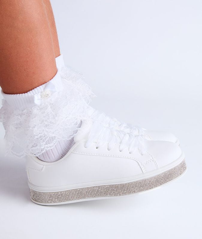 Girls Glitter Casual/Trainer Shoe