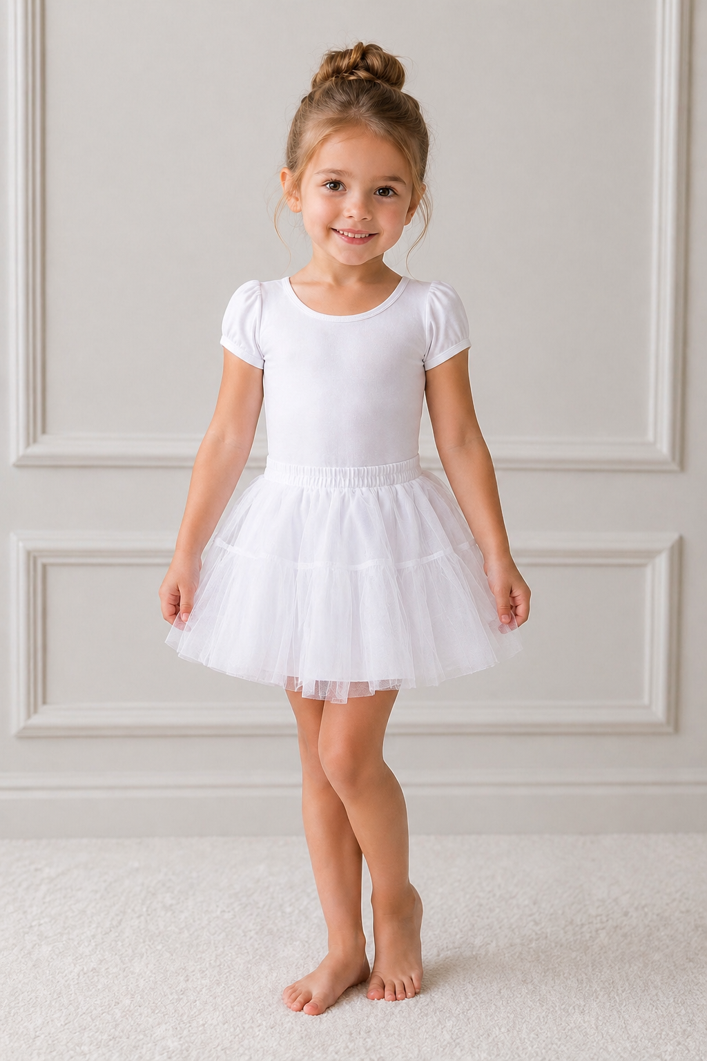 Girls Petticoat/Underskirt Crinoline Style Age 2-7 Years Waist 25-38cm Length 35cm