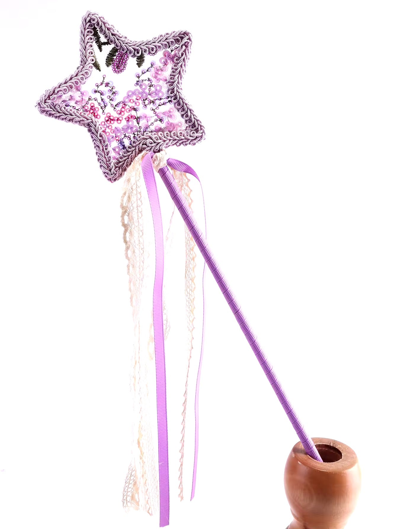 Handcrafted, Embroidered Fairy Wings & Matching Wand - perfect for photoshoot/cake-smash/fairy birthday