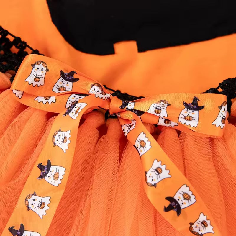 Baby/Toddler Girls Halloween Witch Costume - Romper, Skirt & Headband