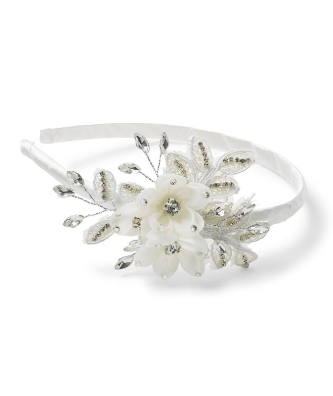 Hairband available in White/Pink or Ivory (perfect for Flower Girls)