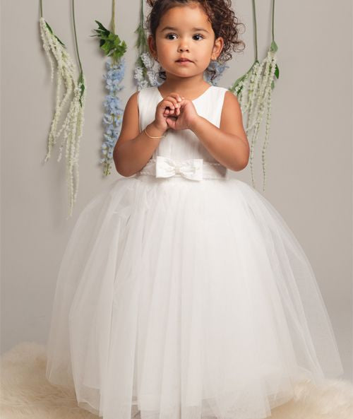 Ariana- White Christening/Flower Girl Dress