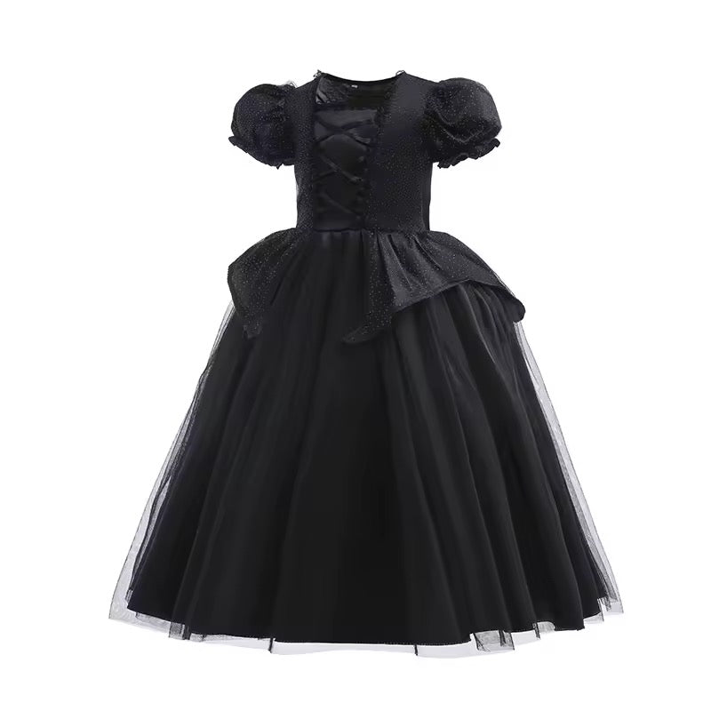 Halloween Malificient Style Queen Witches Dress,