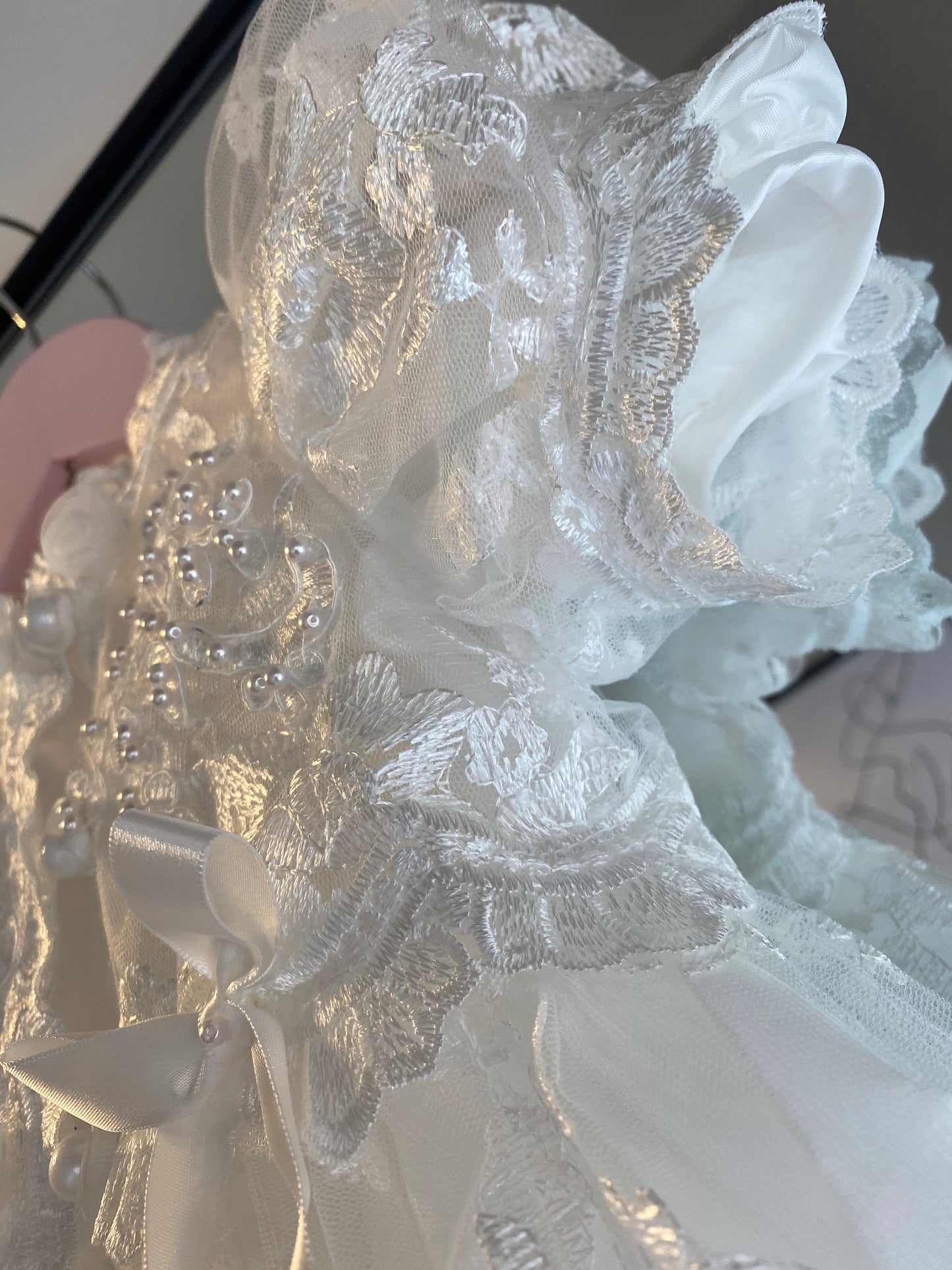 Traditional 2 Piece Christening Gown & Bonnet