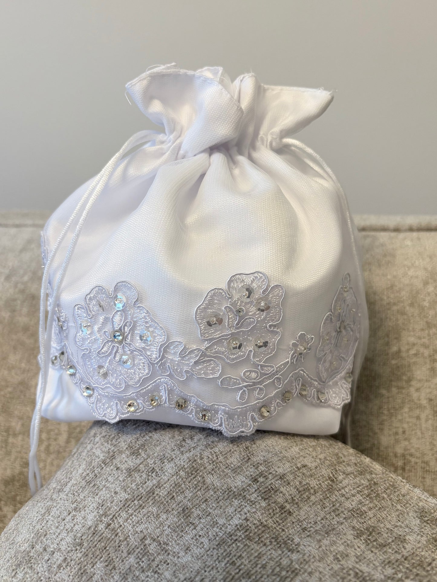 Satin & Diamanté Bridesmaid/Holy Communion Bag