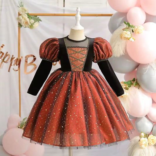 Girls Halloween Dress, hat & bag  2 colours available