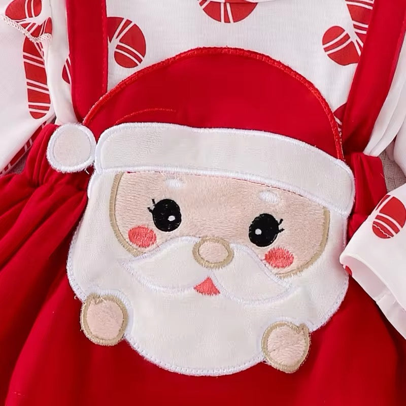Christmas Red Santa Two Piece - Baby Girls Outfit