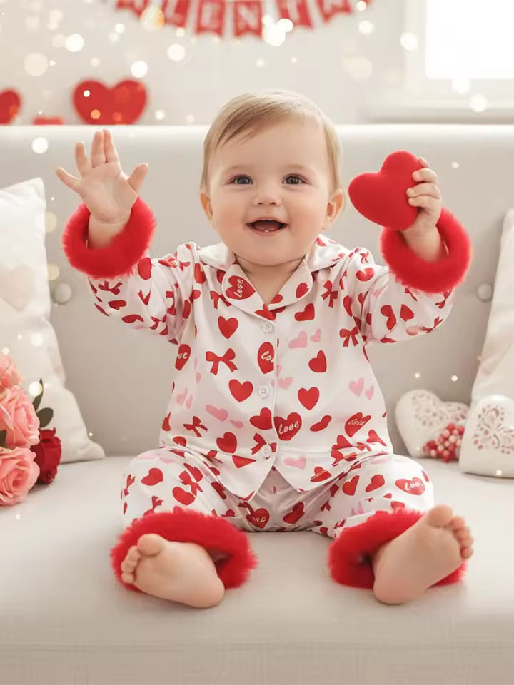 Valentine Pyjamas - 2 Designs Age 12 Months to 6 Years