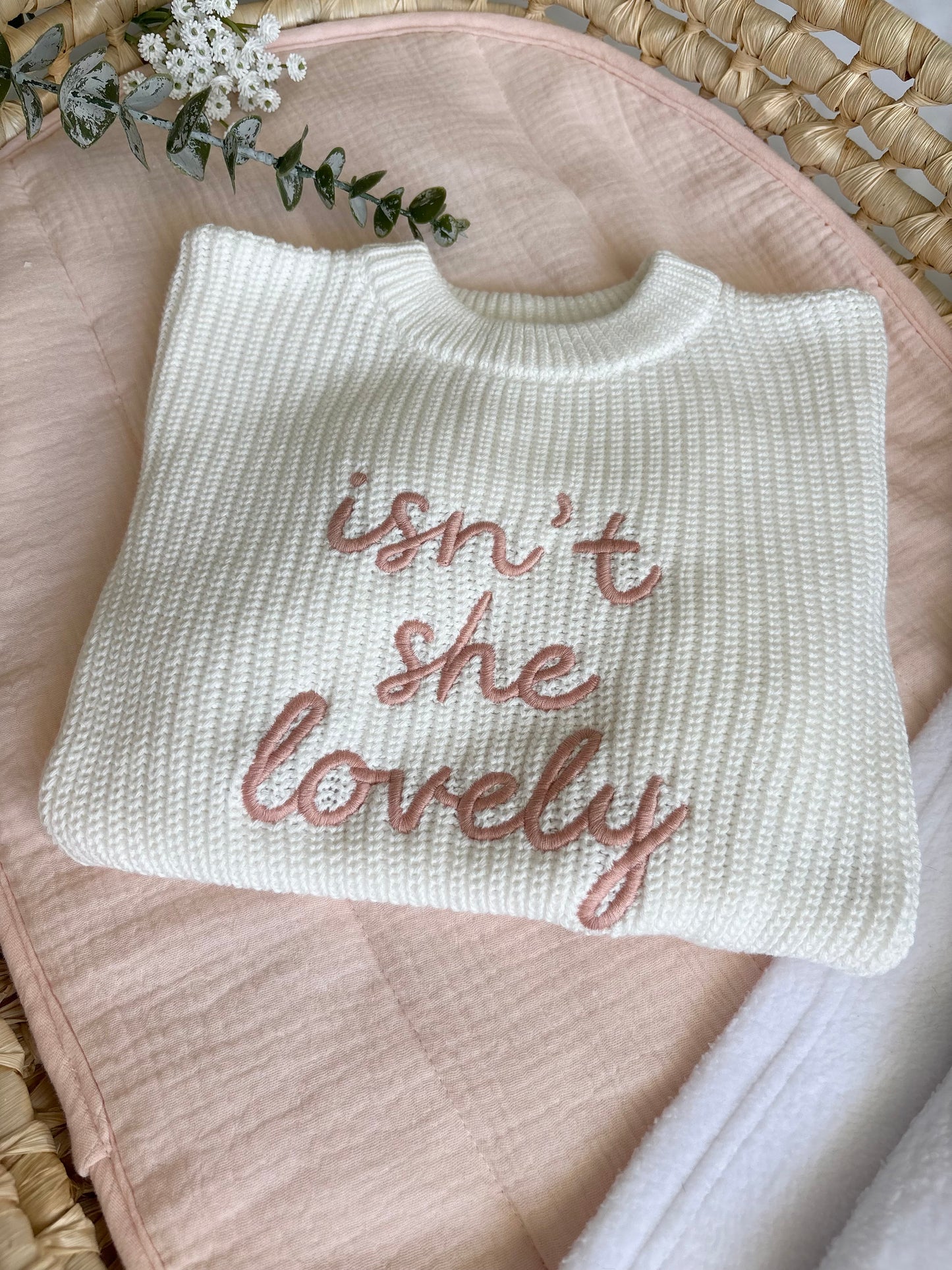 Isn’t She Lovely Knitted Romper