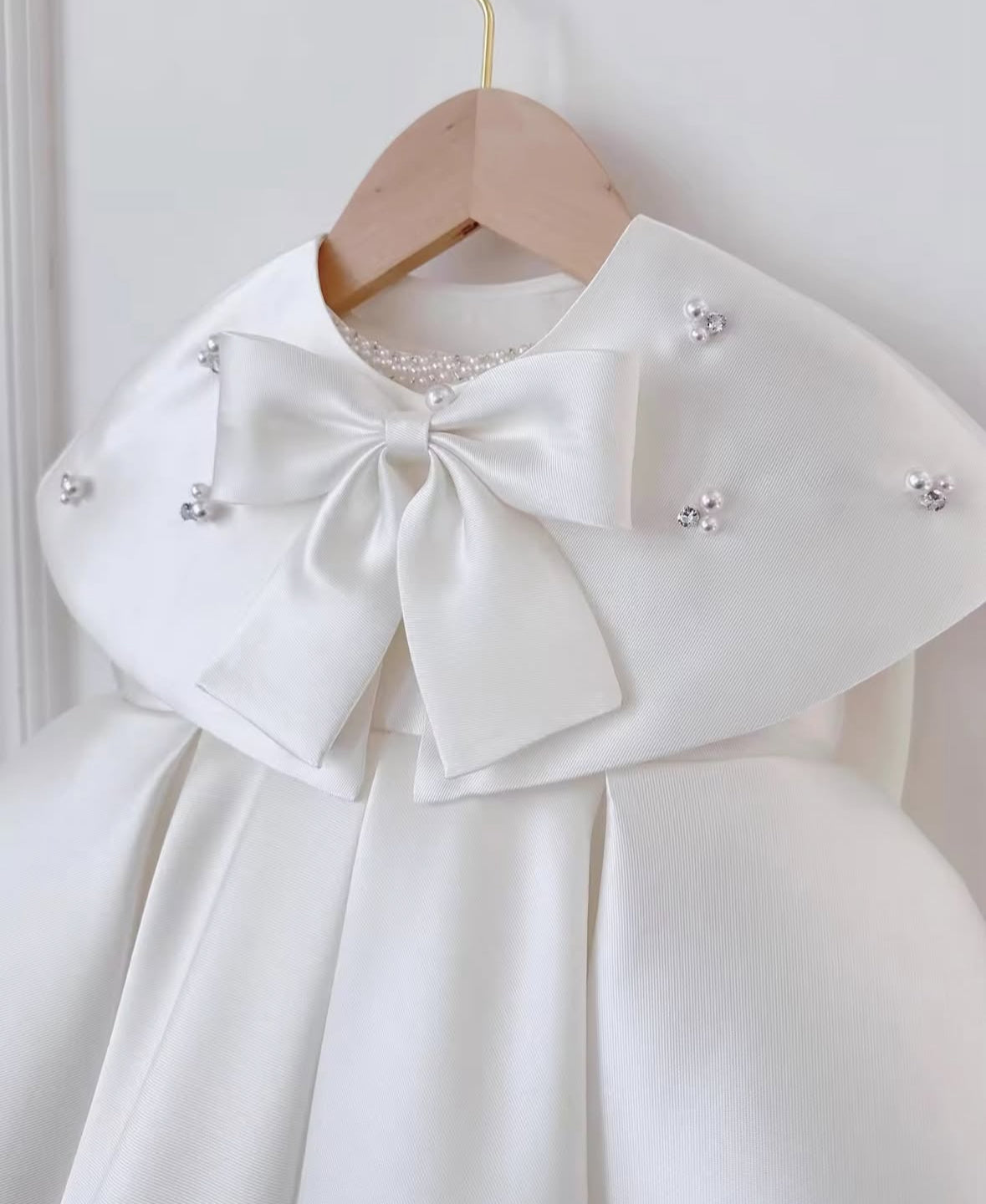 Premium Collection - Arla Girls Handmade Embellishment Satin Dress