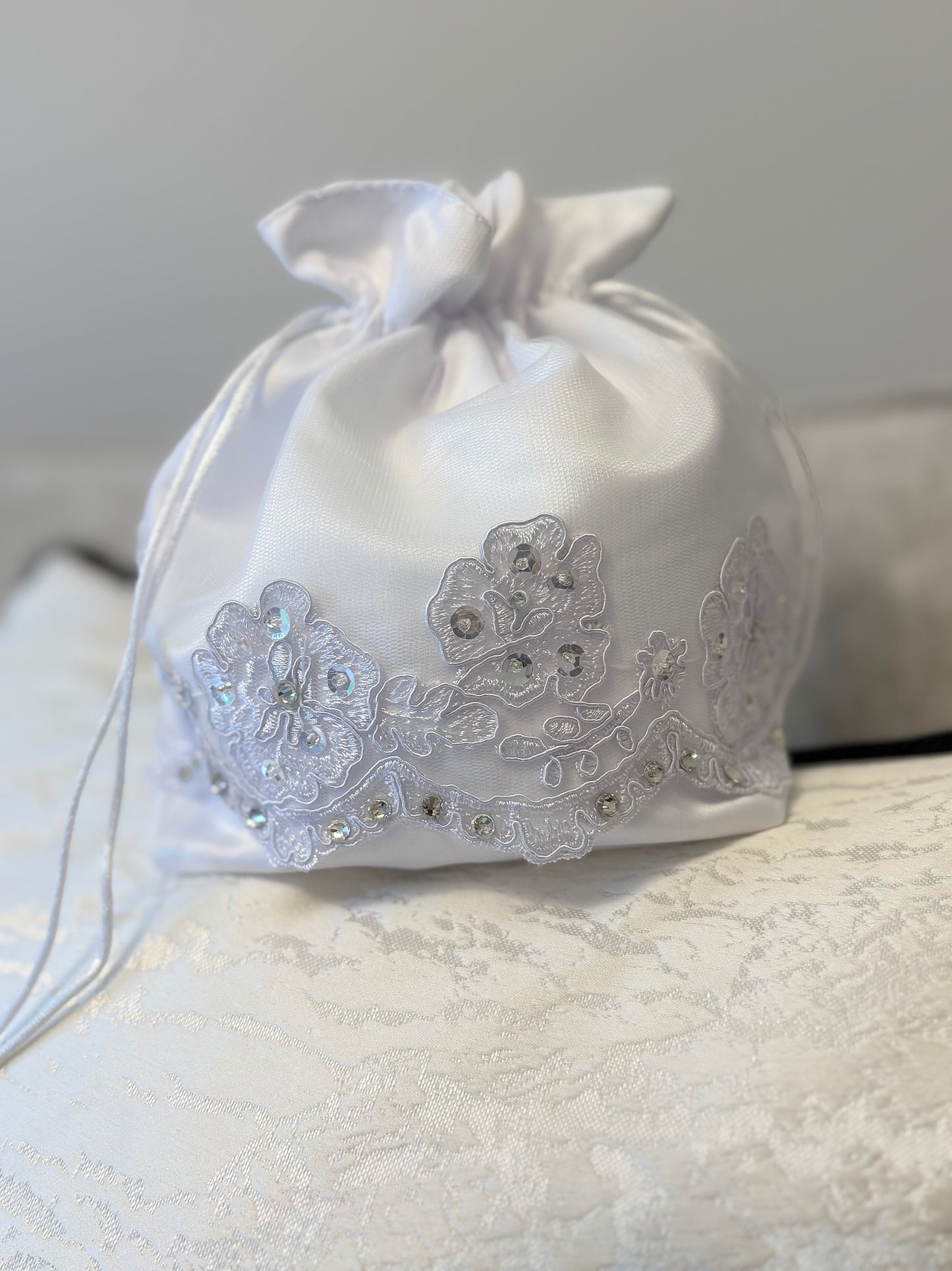Satin & Diamanté Bridesmaid/Holy Communion Bag