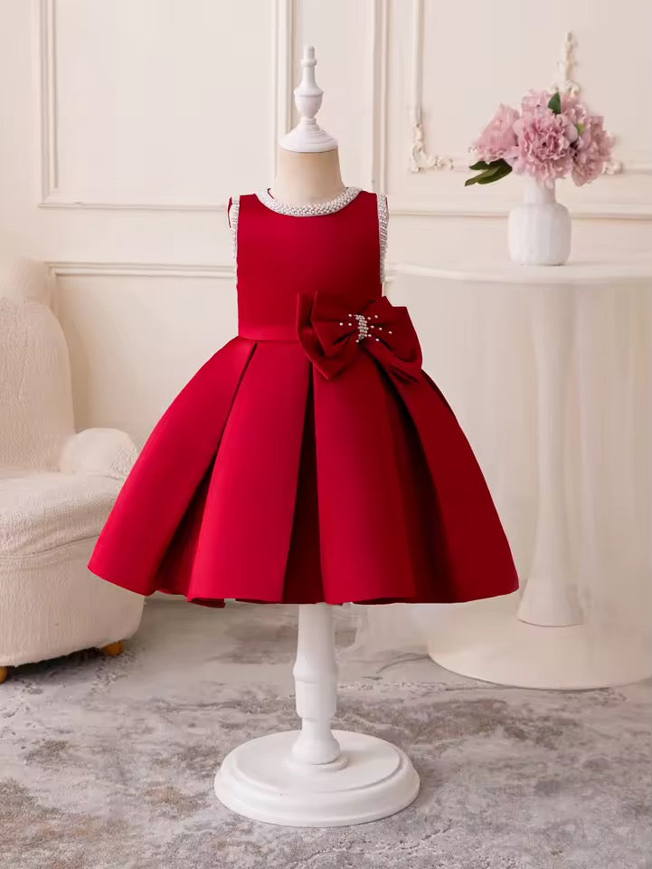 Amelie -  Girls Pink Flower Girl 80cm 6-12 Months & 90cm Age 12-18 Months WAS £59 - NOW £30