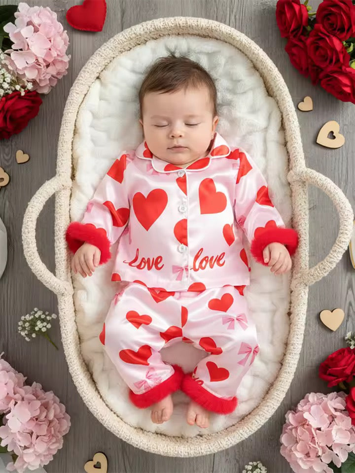 Valentine Pyjamas - 2 Designs Age 12 Months to 6 Years