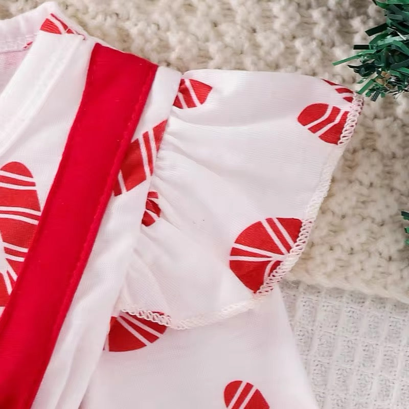 Christmas Red Santa Two Piece - Baby Girls Outfit