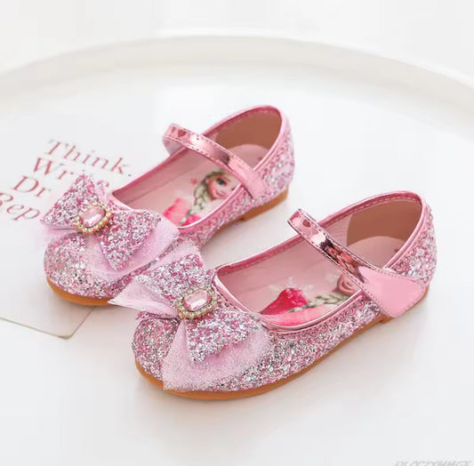 Elsa Pink Glitter Girls Shoes - 2 Designs