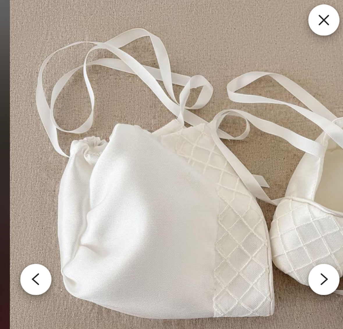 PREMIUM COLLECTION   - Jacob Ivory Mikado Christening Romper Set