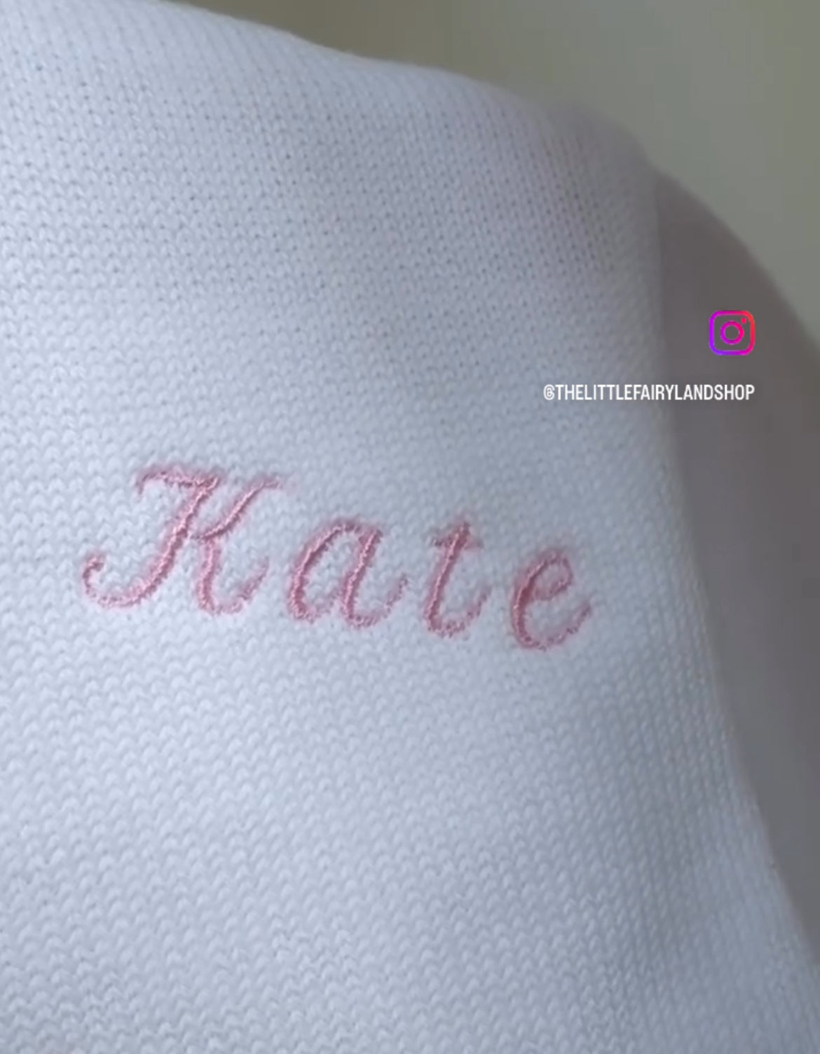 Girls Personalised White Cardigan/Bolero with Pearl Button