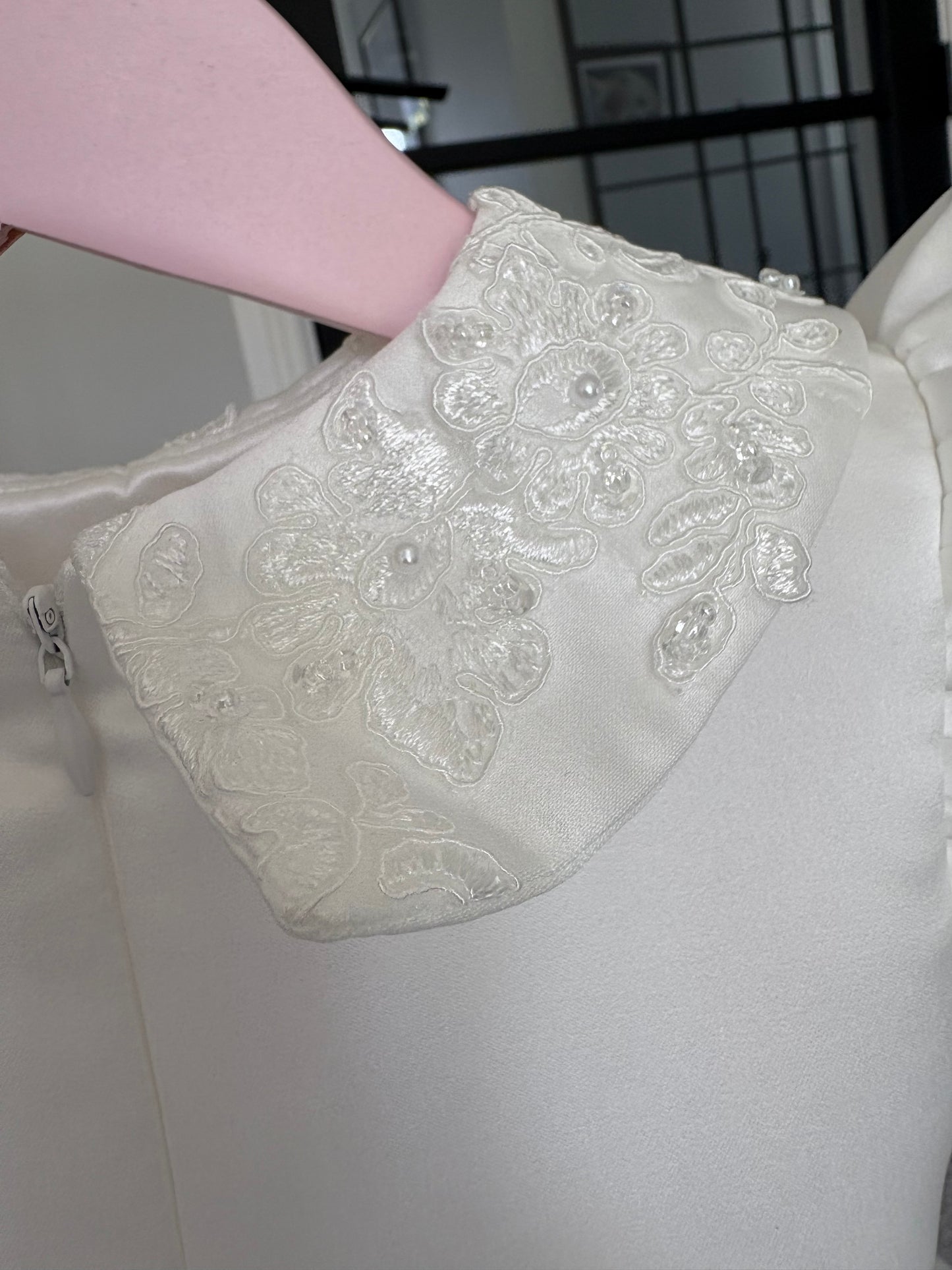 Premium Collection - Anya Girls Handmade Embellishment Satin Dress