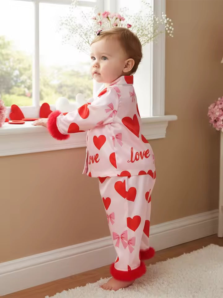 Valentine Pyjamas - 2 Designs Age 12 Months to 6 Years