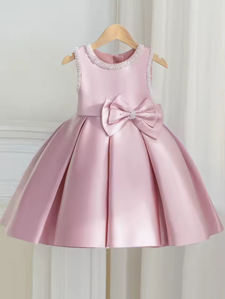 Amelie -  Girls Pink Flower Girl 80cm 6-12 Months & 90cm Age 12-18 Months WAS £59 - NOW £30
