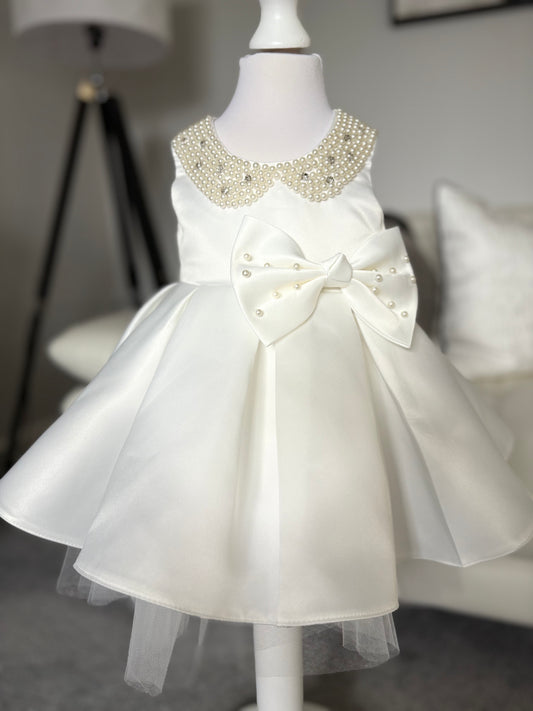 Ada - Girls Ivory  Christening Dress/Flower Girl Dress Was £65 NOW £40