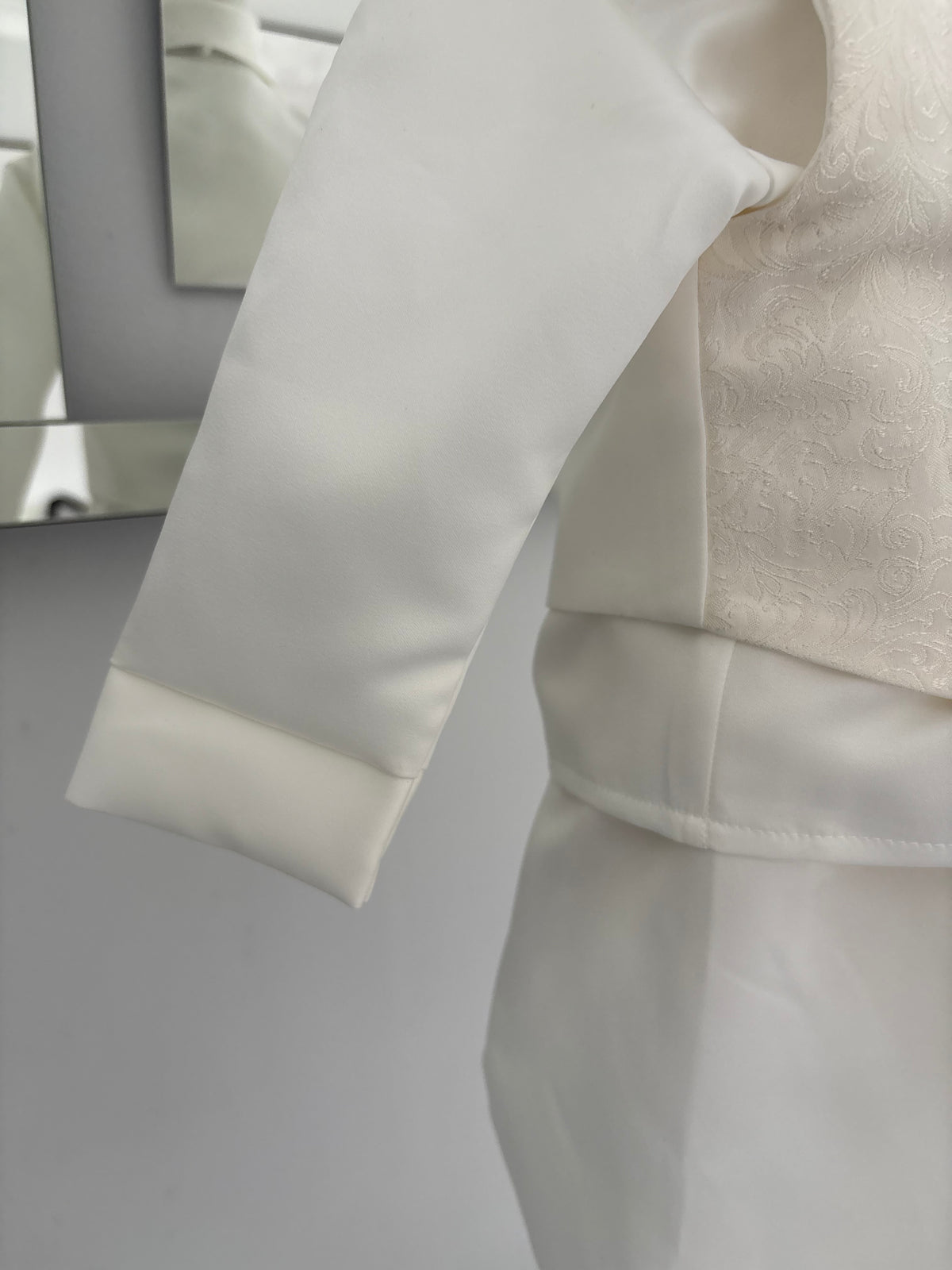 Boys Ivory Christening 4 Piece Christening Set