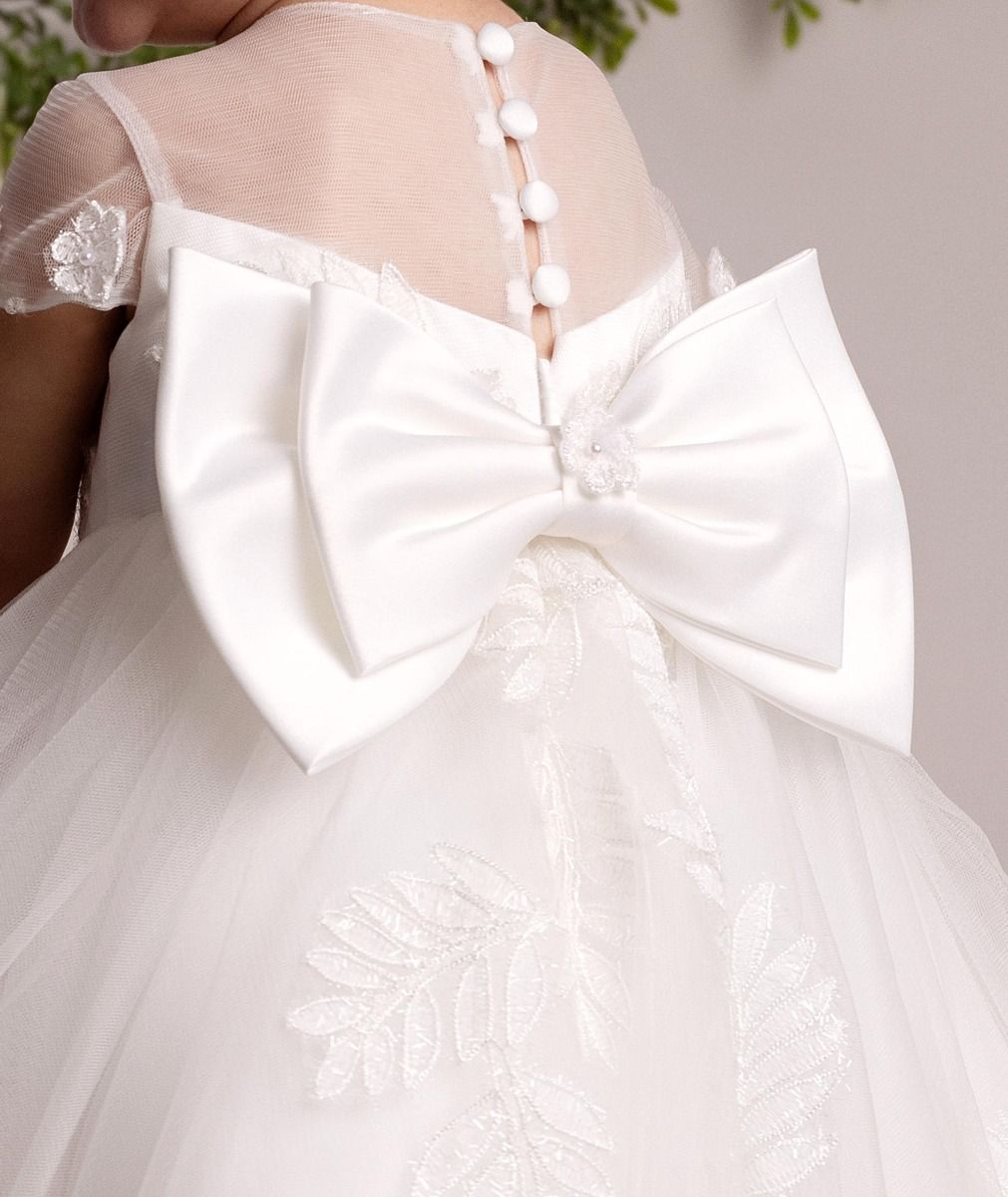 Ivory Tulle Christening Dress