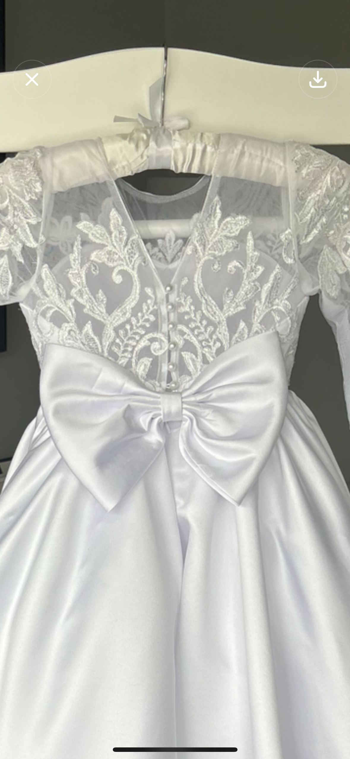 Delilah - Holy Communion/Flower Girl Dress Ivory or White Handmade - 8 weeks Delivery.